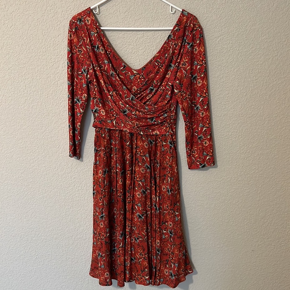 Peruvian connection viscose floral dress size small